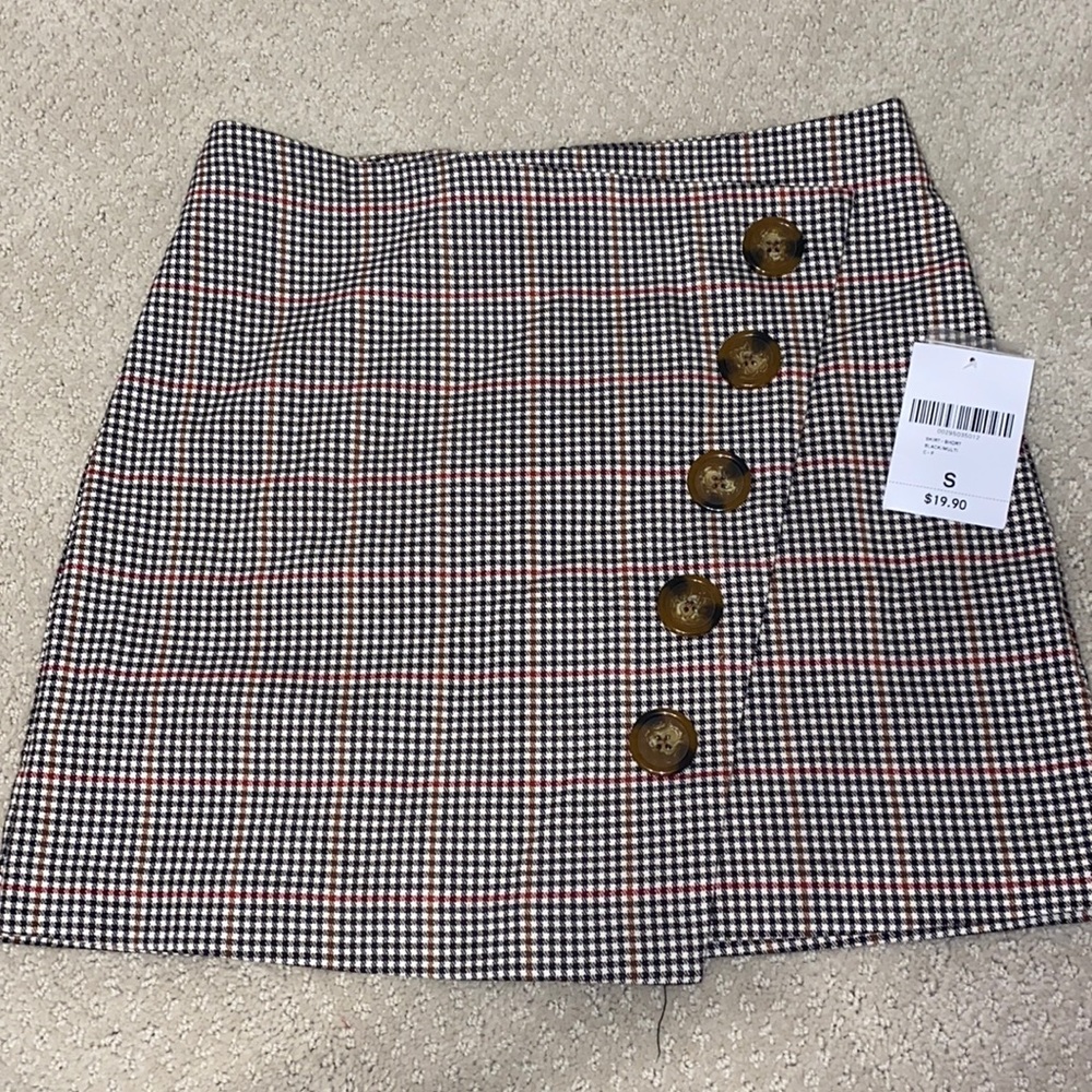 Forever 21 Button up Plaid Skirt